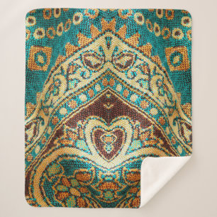 Couverture Sherpa Beau, arabe, arabe, arabique, arabique, tissu arab