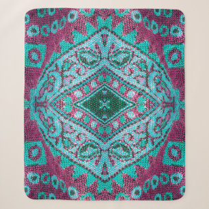 Couverture Sherpa Beau, arabe, arabe, arabique, arabique, tissu arab