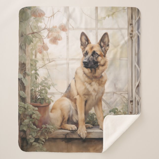 Couverture Sherpa Beau berger allemand (Devant)