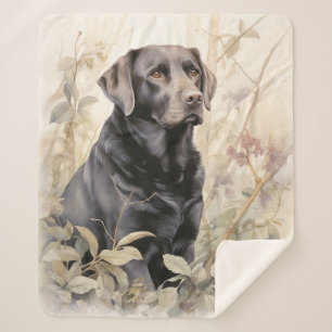 Couverture Sherpa Beau Black Lab