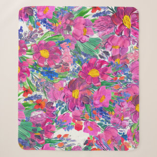 Couverture Sherpa Beaux Fleurs sauvages : Artistérie tirée à la main