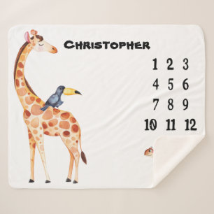 Couverture Sherpa Bébé de la légende des animaux africains