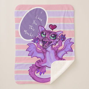 Couverture Sherpa Bébé Dragon Love