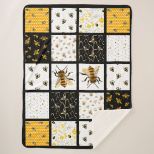 Couverture Sherpa Bee Quilt