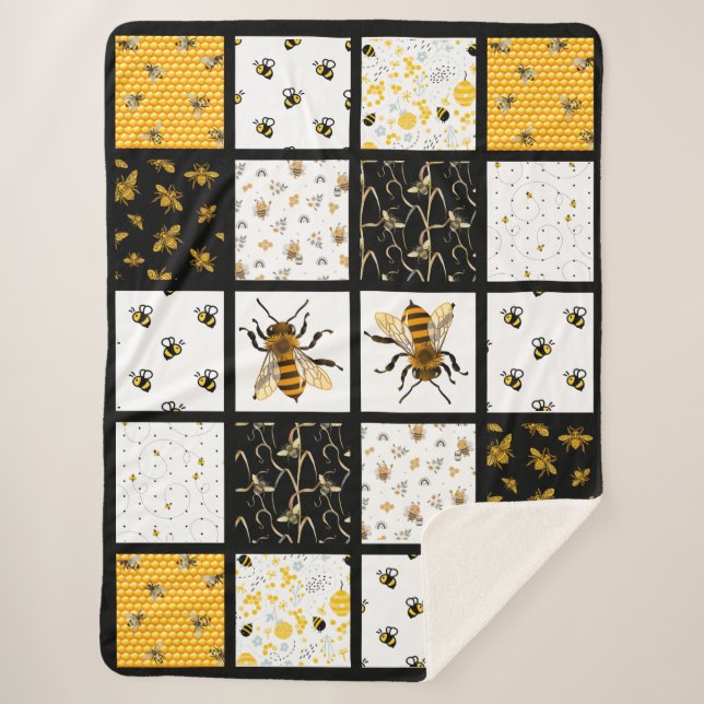 Couverture Sherpa Bee Quilt (Devant)