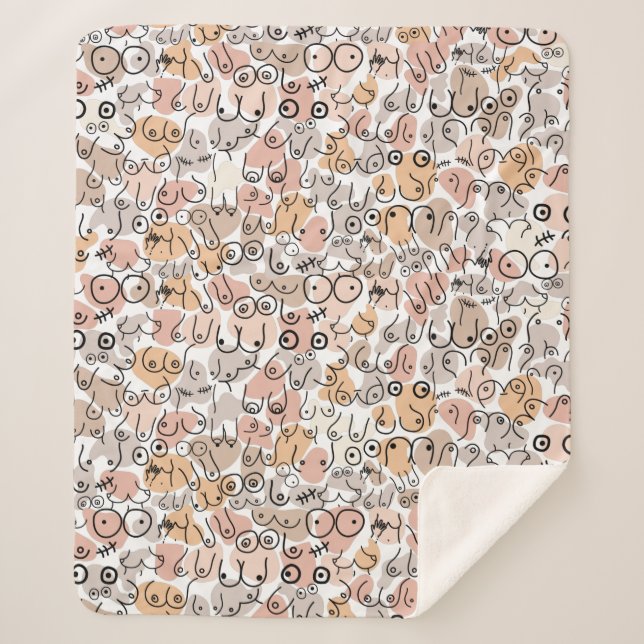 Couverture Sherpa beige (Devant)