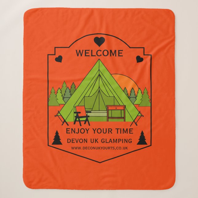 Couverture Sherpa Bell Tent Glamping (Devant)