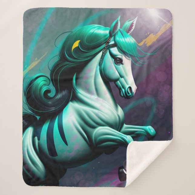 Couverture Sherpa Belle 3d Spirit Pony 24 (Devant)