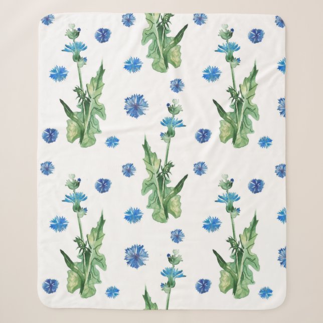 Couverture Sherpa Belle aquarelle motif (Devant)