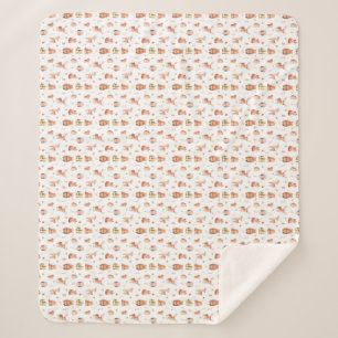 Couverture Sherpa Belle Automne Forêt forestière Critère animal