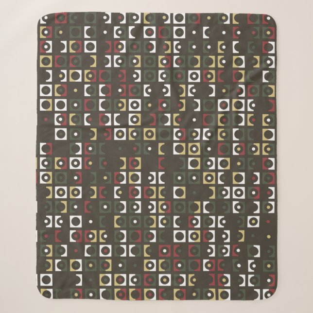 Couverture Sherpa Belle conception géométrique motif abstrait, art,  (Devant)