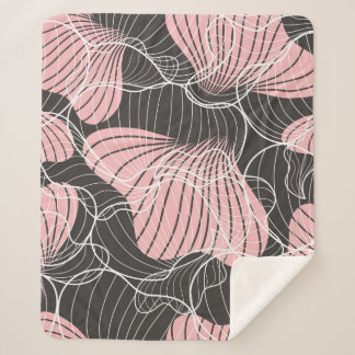 Couverture Sherpa Belle couleur abstrait sans couture motif. Dos