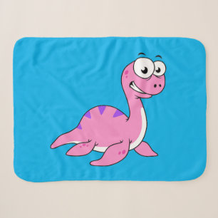 Couverture Sherpa Belle Illustration Du Monstre Loch Ness.