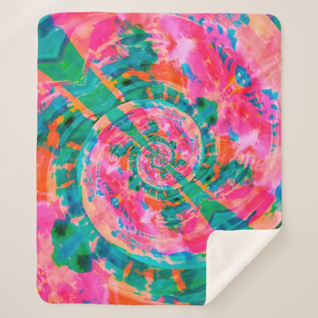 Couverture Sherpa belle peinture émotionnelle comme illustration abs (Devant)