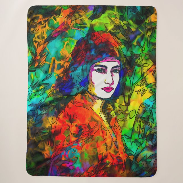 Couverture Sherpa Beret rouge (Devant)