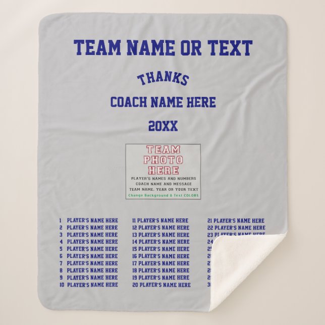 Couverture Sherpa Best Lacrosse Coach Cadeaux, TOUS Joueurs, Équipe  (Devant)