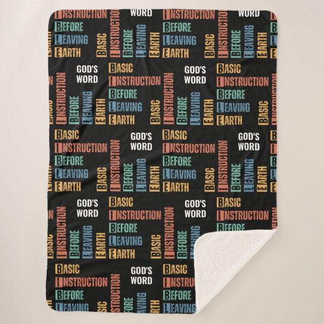 Couverture Sherpa BIBLE Instruction de base avant de quitter la Terr (Devant)