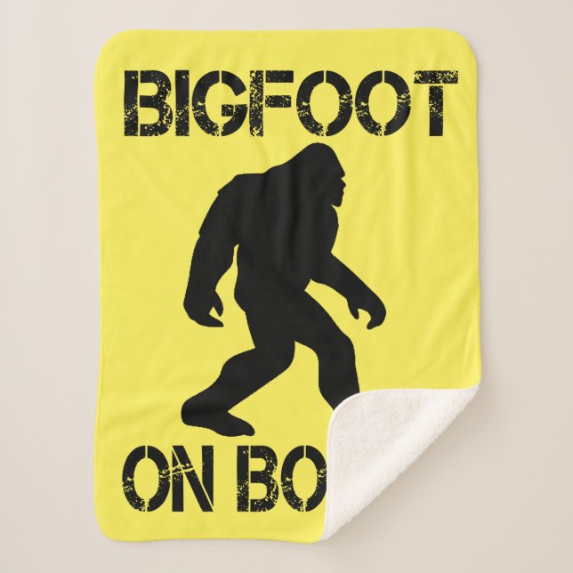 Couverture Sherpa Bigfoot à bord - Funny Bigfoot (Devant)