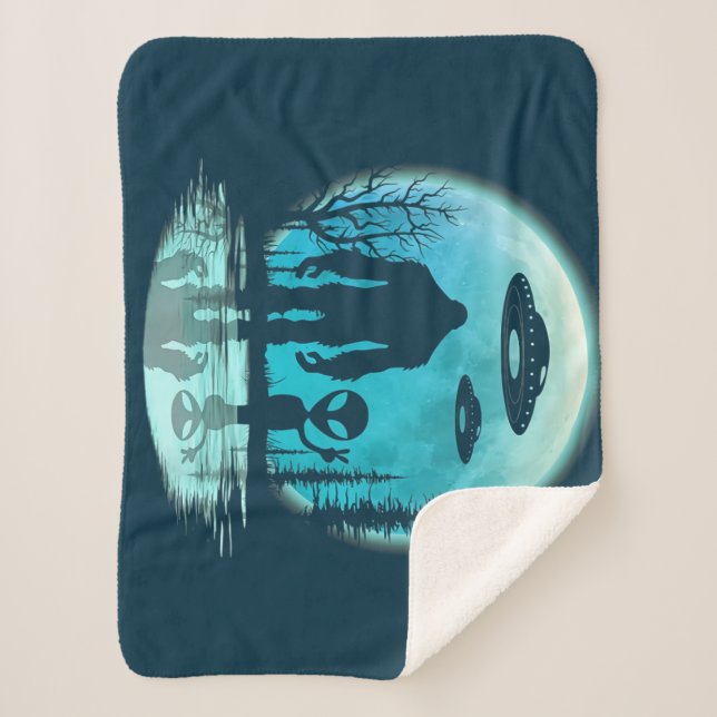 Couverture Sherpa Bigfoot Alien OVNI Divulgation Conspiration Don (Devant)