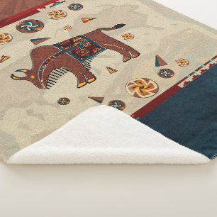 Couverture Sherpa Bison Americana
