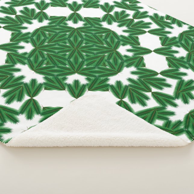 Couverture Sherpa Blanche Sherpa Pins Celtiques (3 Tailles) (3/4)