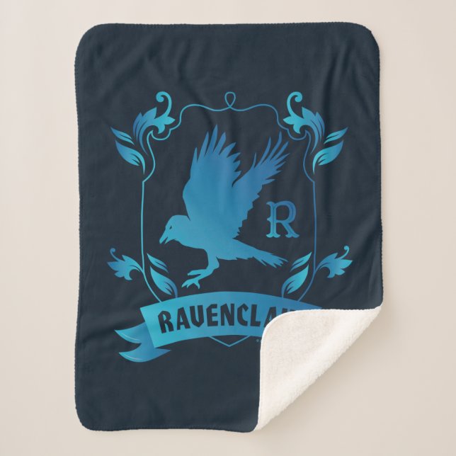 Couverture Sherpa Blason de la maison RAVENCLAW™ orné (Devant)