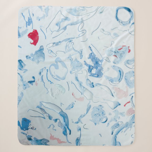 Couverture Sherpa Bleu (Devant)