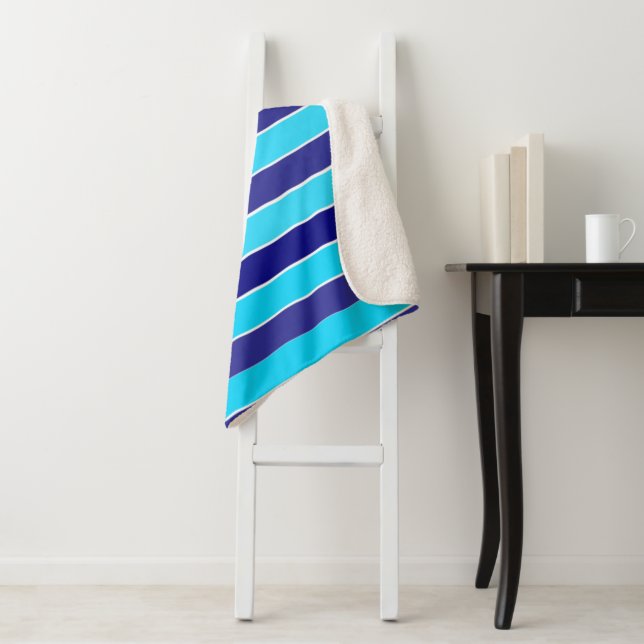 Couverture Sherpa Bleu (En situation)