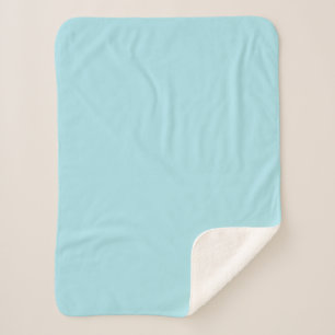 Couverture Sherpa Bleu Blizzard (couleur unie)