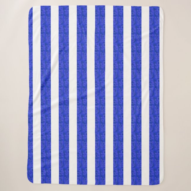 Couverture Sherpa Bleu Chic (Devant)
