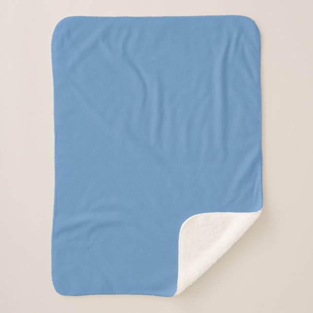 Couverture Sherpa Bleu-gris (Crayola) (couleur unie)  (Devant)