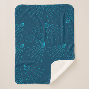 Couverture Sherpa Bleu, moderne, simple concept de célébration de la