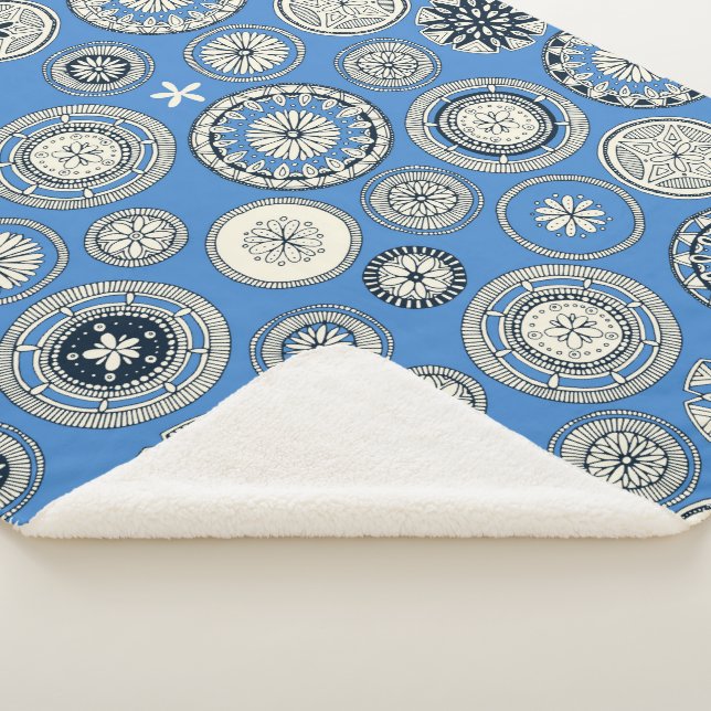 Couverture Sherpa bleu pango (3/4)