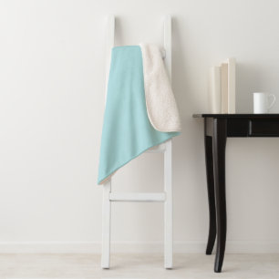 Couverture Sherpa Bleu Poudre