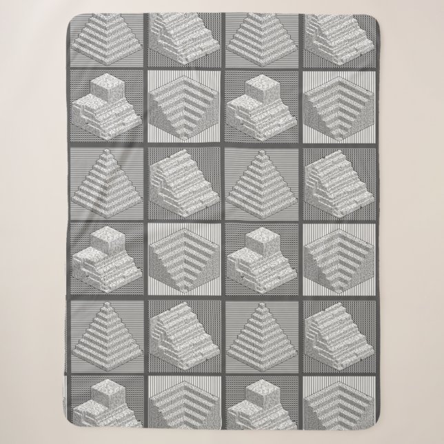 Couverture Sherpa Blocks Maze Puzzle Sherpa Blanket (Devant)