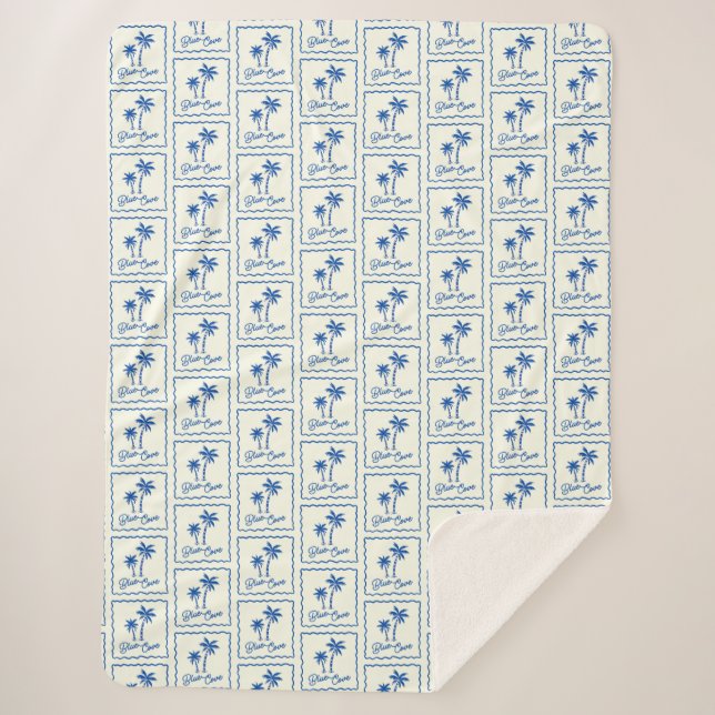 Couverture Sherpa Blue Cove (Devant)