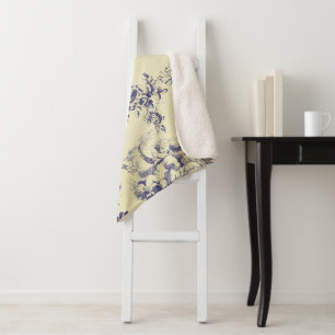 Couverture Sherpa Blue Toile France Pays Cherub Motif