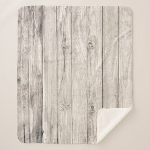 Couverture Sherpa Bois vieux sans couture : Arrière - plan mural tex