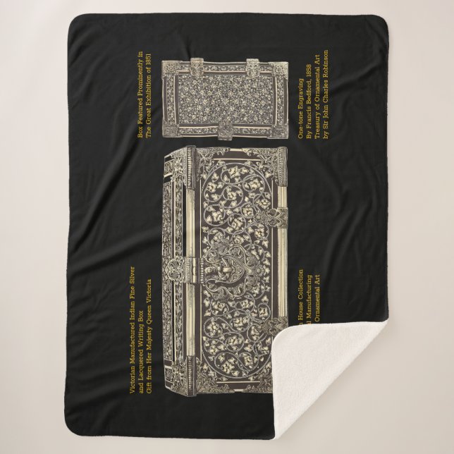 Couverture Sherpa Boîte d'écriture en argent victorienne sur Sherpa  (Devant)