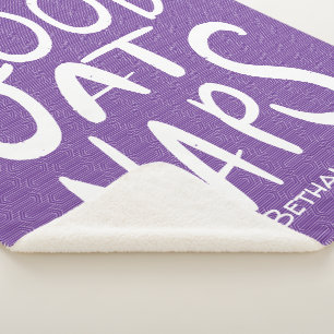 Couverture Sherpa Bon Pour Les Sièges - Blanche Sherpa Violet