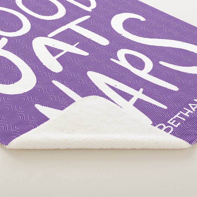 Couverture Sherpa Bon Pour Les Sièges - Blanche Sherpa Violet (3/4)