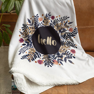 Couverture Sherpa Bonjour automne