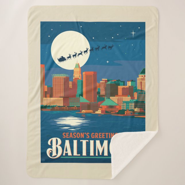 Couverture Sherpa Bonnes Fêtes de Baltimore (Devant)