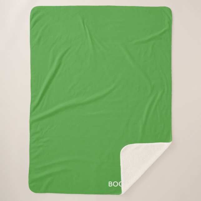 Couverture Sherpa Boomslang green color (Devant)