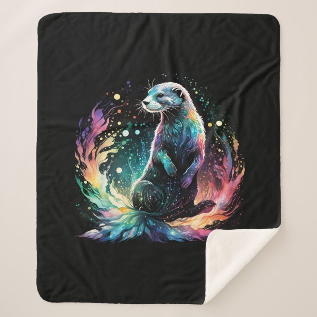 Couverture Sherpa Bord Spectrum : Les Otter Glow (Devant)