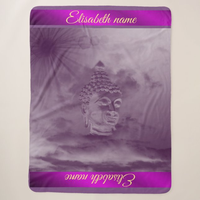 Couverture Sherpa bouddha, couverture, modèle, artisanat, vacances,  (Devant)