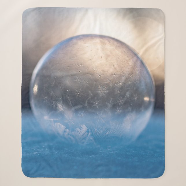 Couverture Sherpa Boule en verre transparent (Devant)