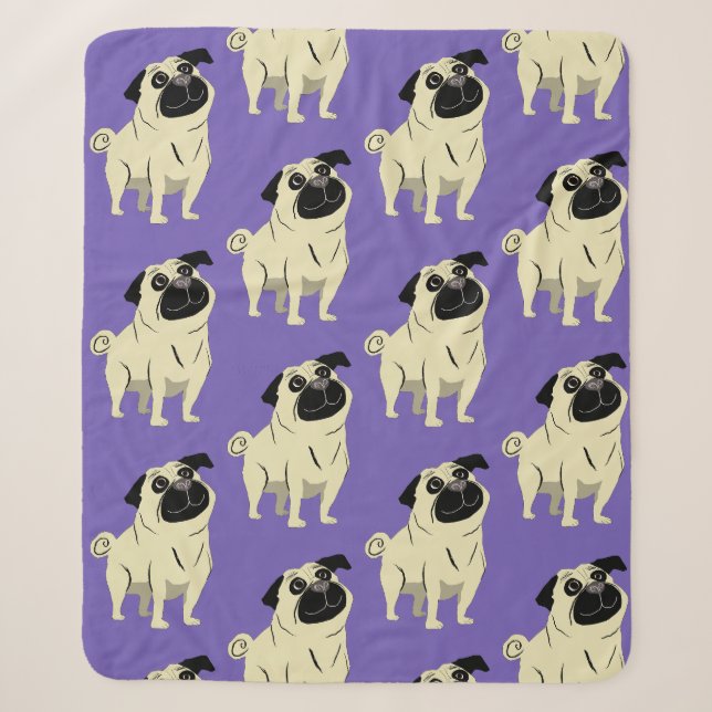 Couverture Sherpa Bouledogue (Devant)