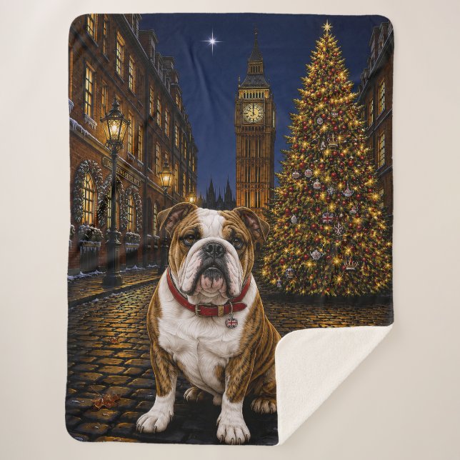 Couverture Sherpa Bouledogue Bringé Vacances  (Devant)
