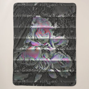 Couverture Sherpa Bouquet Techno